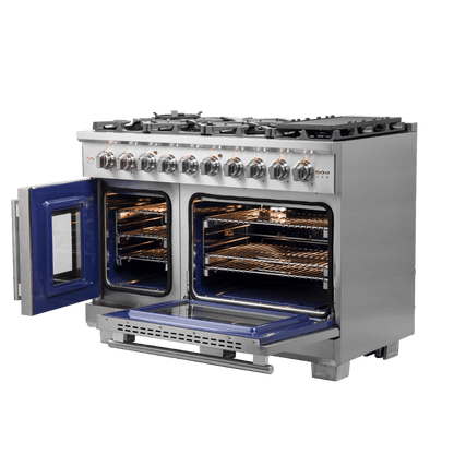 FORNO Capriasca 48″ Freestanding French Door Gas Range (FFSGS6460-48)