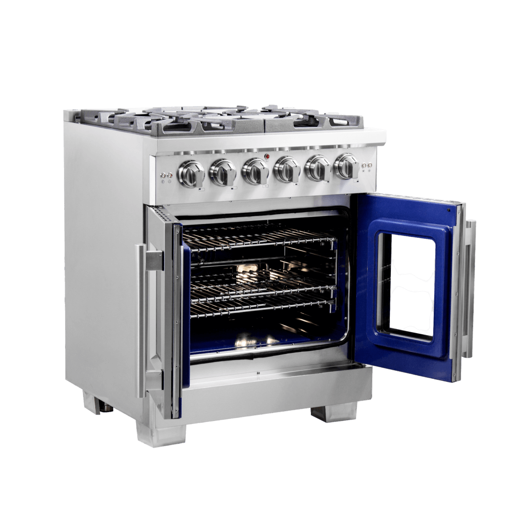 FORNO Capriasca 30″ Freestanding French Door Gas Range