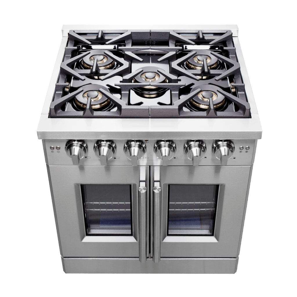 FORNO Capriasca 30″ Freestanding French Door Gas Range