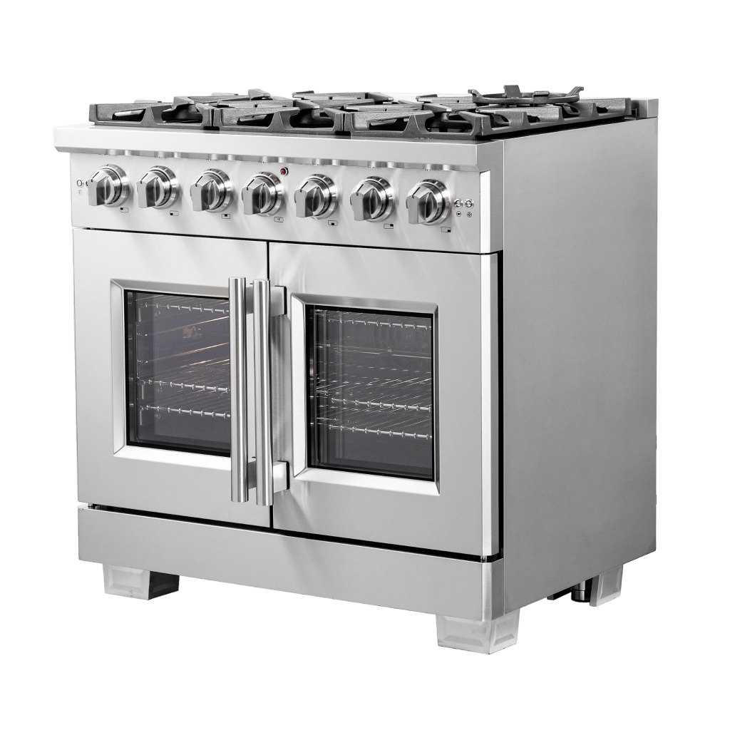 FORNO Capriasca 36″ Freestanding French Door Gas Range