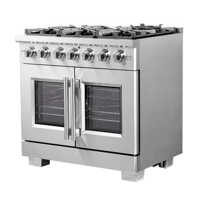 FORNO Capriasca 36″ Freestanding French Door Gas Range