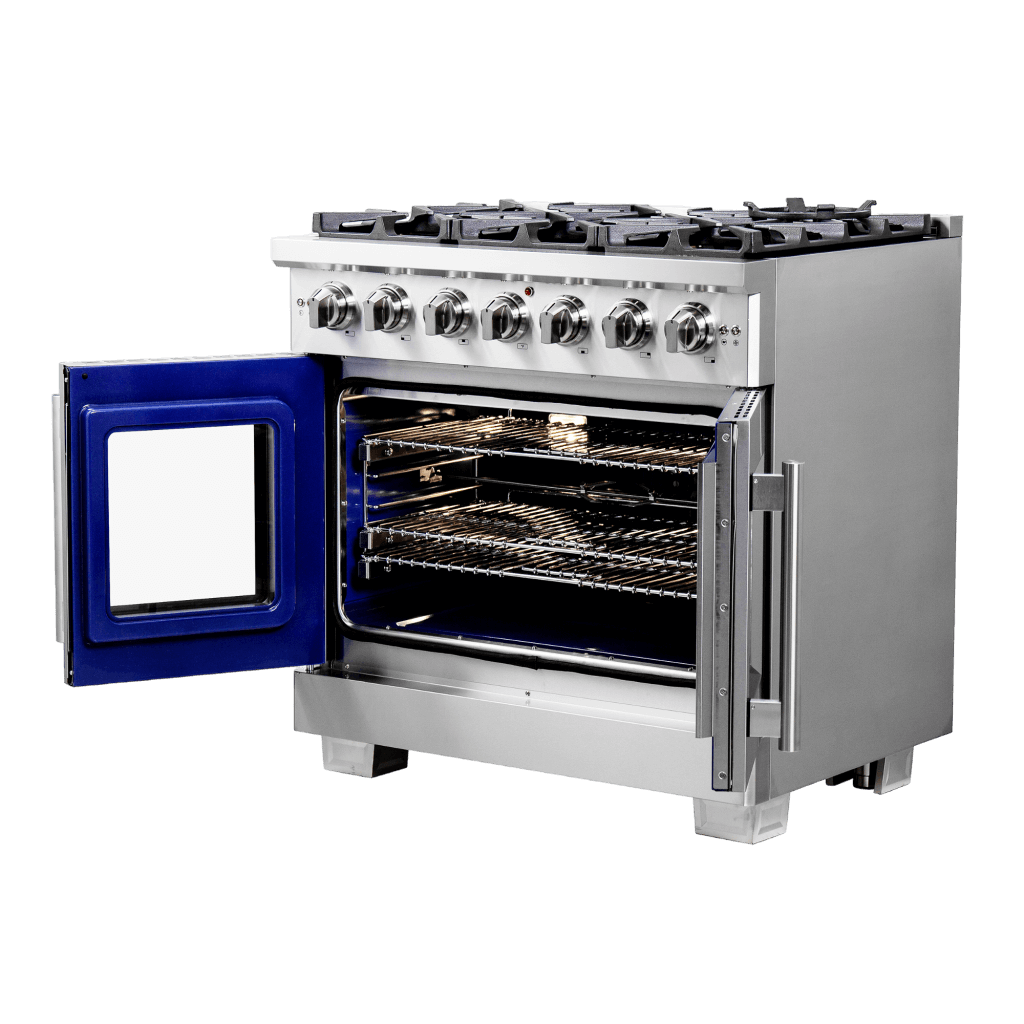 FORNO Capriasca 36″ Freestanding French Door Gas Range