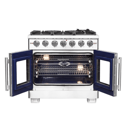 FORNO Capriasca 36″ Freestanding French Door Gas Range