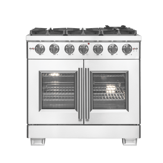 FORNO Capriasca 36″ Freestanding French Door Gas Range