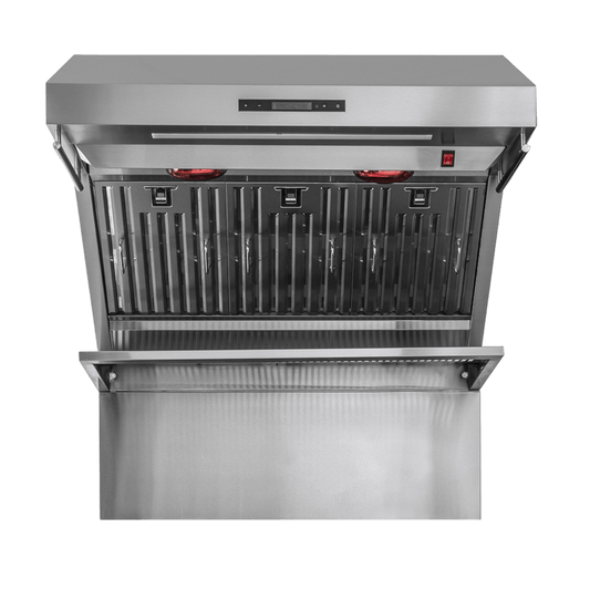 FORNO Savona – 36″ Wall Mount Range Hood with Baffle Filter & Back Splash