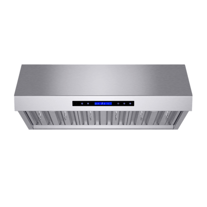 FORNO Palazzo 30″ Wall Mounted Range Hood Stainless Steel Heavy-Duty Baffle Filters & Remote Control (FRHWM5030-30)