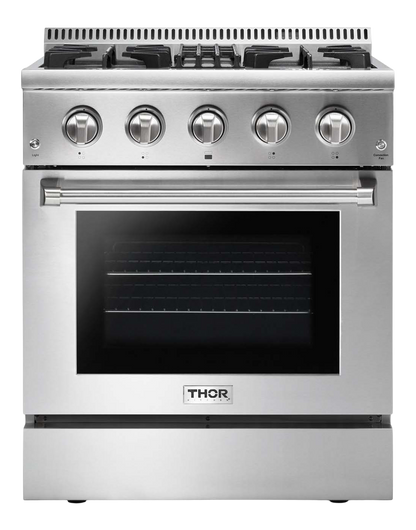 THOR Kitchen 30 Inch Professional Dual Fuel Liquid Propane Range  (HRD3088ULP)