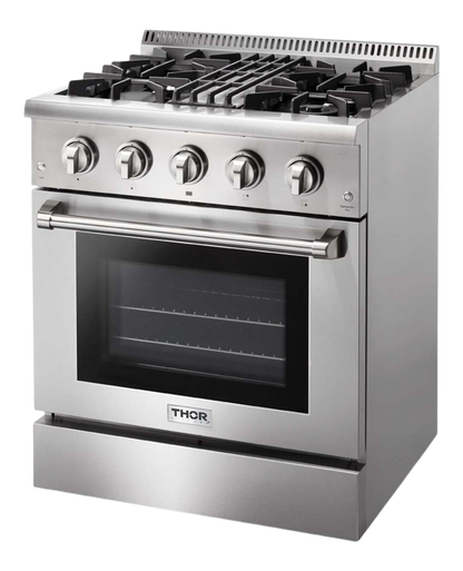 THOR Kitchen 30 Inch Professional Dual Fuel Liquid Propane Range  (HRD3088ULP)