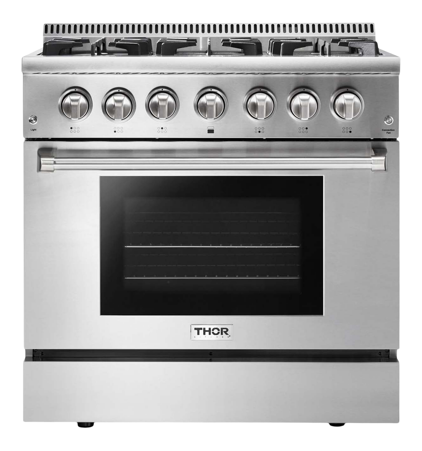 THOR Kitchen 36 Inch Professional Dual Fuel Liquid Propane Range (HRD3606ULP)