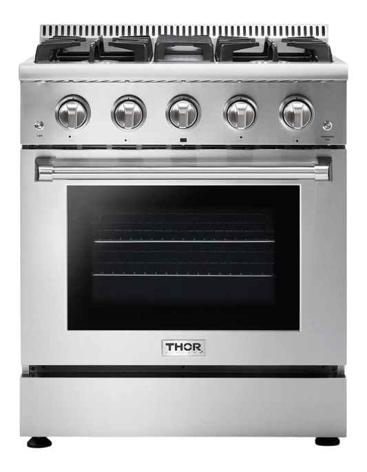 THOR Kitchen 30 Inch Professional Liquid Propane Range (HRG3080ULP)