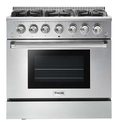 THOR Kitchen 36 Inch Professional Liquid Propane Range (HRG3618ULP)