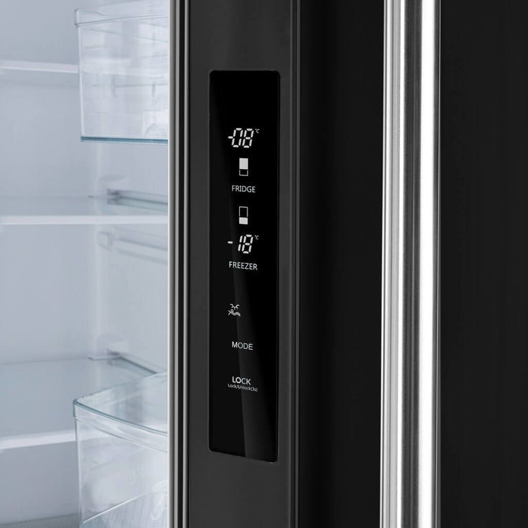 Forno Gallipoli Espresso 30" No Frost Refrigerator French Door 17.5 Cu. Ft. Black or White with Ice Maker