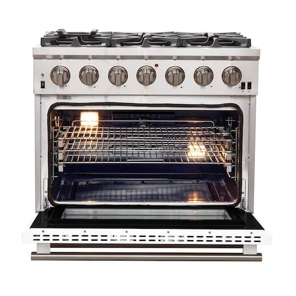 Forno Appliance Package (Custom Built) - 36 Inch Capriasca Gas Range, Dishwasher, 36" Moena Refrigerator