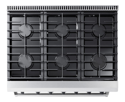 THOR Kitchen 36 Inch Gas Range Model (LRG3601U)