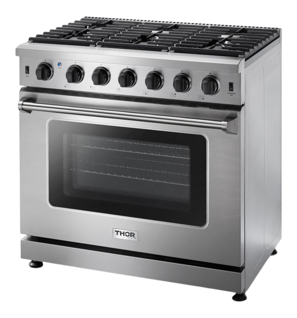 THOR Kitchen 36 Inch Gas Range Model (LRG3601U)