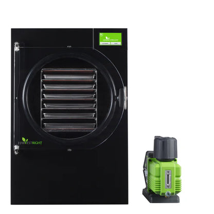 Harvest Right Large Home Pro Freeze Dryer with XL Premier Vacuum Pump, 6 Trays and Mylar Starter Kit in Black (N-HRFDLBK-PP)