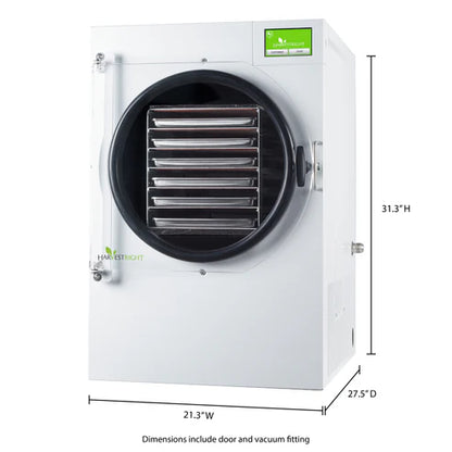 Harvest Right Large Home Pro Freeze Dryer with XL Premier Vacuum Pump, 6 Trays and Mylar Starter Kit in White (N-HRFDLWH-PP)