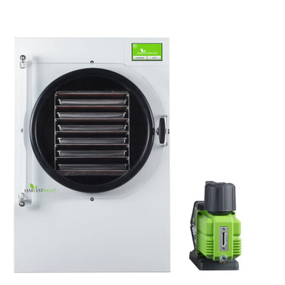 Harvest Right Large Home Pro Freeze Dryer with XL Premier Vacuum Pump, 6 Trays and Mylar Starter Kit in White (N-HRFDLWH-PP)
