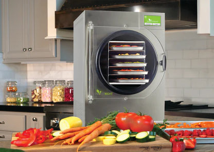 Harvest Right Medium Home Pro Freeze Dryer with Premier Vacuum Pump, 5 Trays and Mylar Starter Kit in Stainless Steel (N-HRFDMSS-PP)