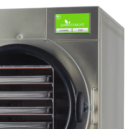 Harvest Right Medium Home Pro Freeze Dryer with Premier Vacuum Pump, 5 Trays and Mylar Starter Kit in Stainless Steel (N-HRFDMSS-PP)
