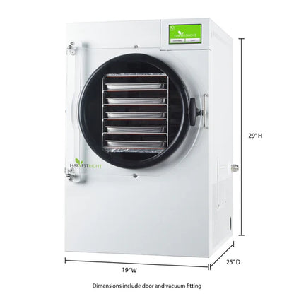 Harvest Right Medium Home Pro Freeze Dryer with Premier Vacuum Pump, 5 Trays and Mylar Starter Kit in White (N-HRFDMWH-PP)