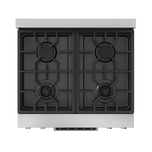 Gordon Ramsay by THOR Kitchen 30" 4.55 cu. ft. Professional Natural Gas Range with Tilt Panel Touch Control and Self-Clean in Stainless Steel with Bronze Accents