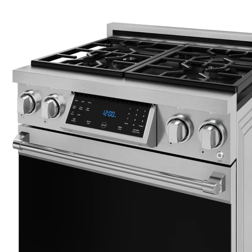 Gordon Ramsay by THOR Kitchen 30" 4.55 cu. ft. Professional Propane Gas Range with Tilt Panel Touch Control and Self-Clean in Stainless Steel