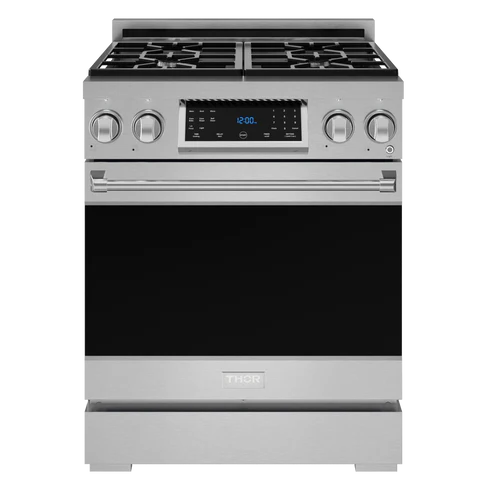 Gordon Ramsay by THOR Kitchen 30" 4.55 cu. ft. Professional Propane Gas Range with Tilt Panel Touch Control and Self-Clean in Stainless Steel