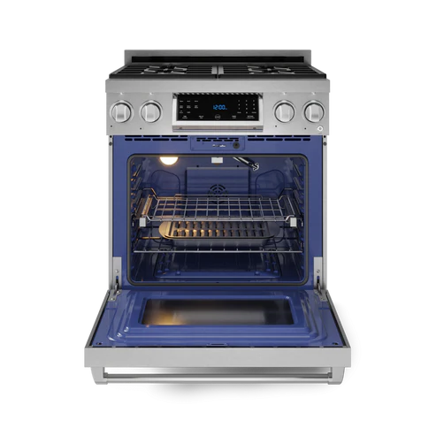 Gordon Ramsay by THOR Kitchen 30" 4.55 cu. ft. Professional Propane Gas Range with Tilt Panel Touch Control and Self-Clean in Stainless Steel