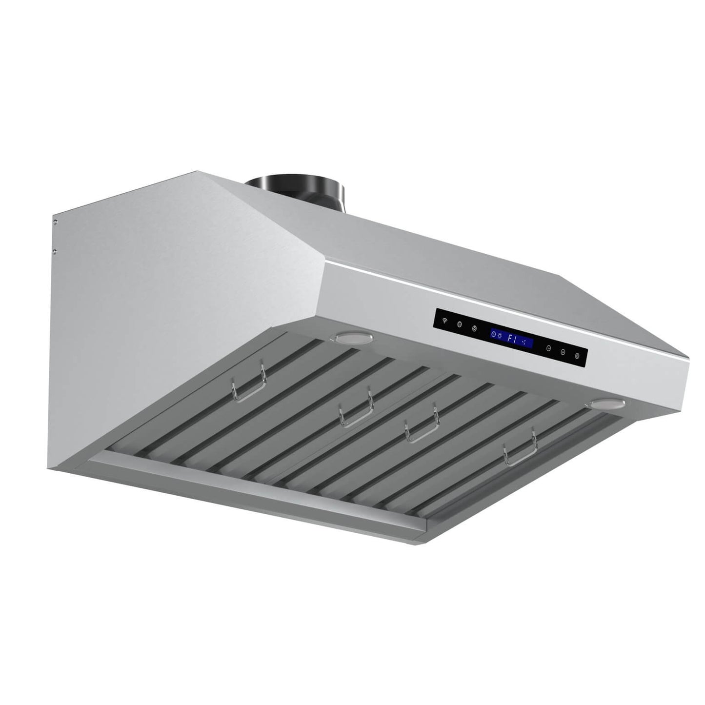 FORNO Palazzo 30″ Wall Mounted Range Hood Stainless Steel Heavy-Duty Baffle Filters & Remote Control (FRHWM5030-30)