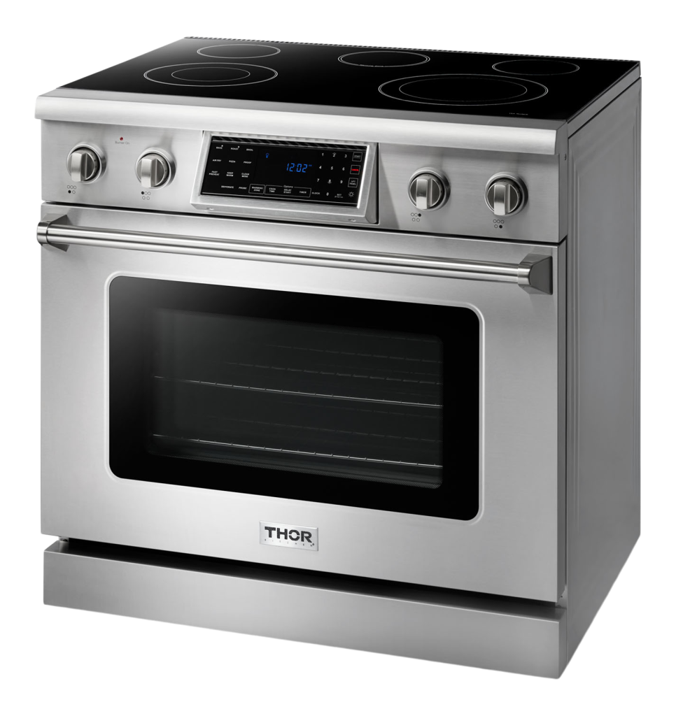 THOR Kitchen 36 Inch Tilt Panel Electric Range Professional (TRE3601)