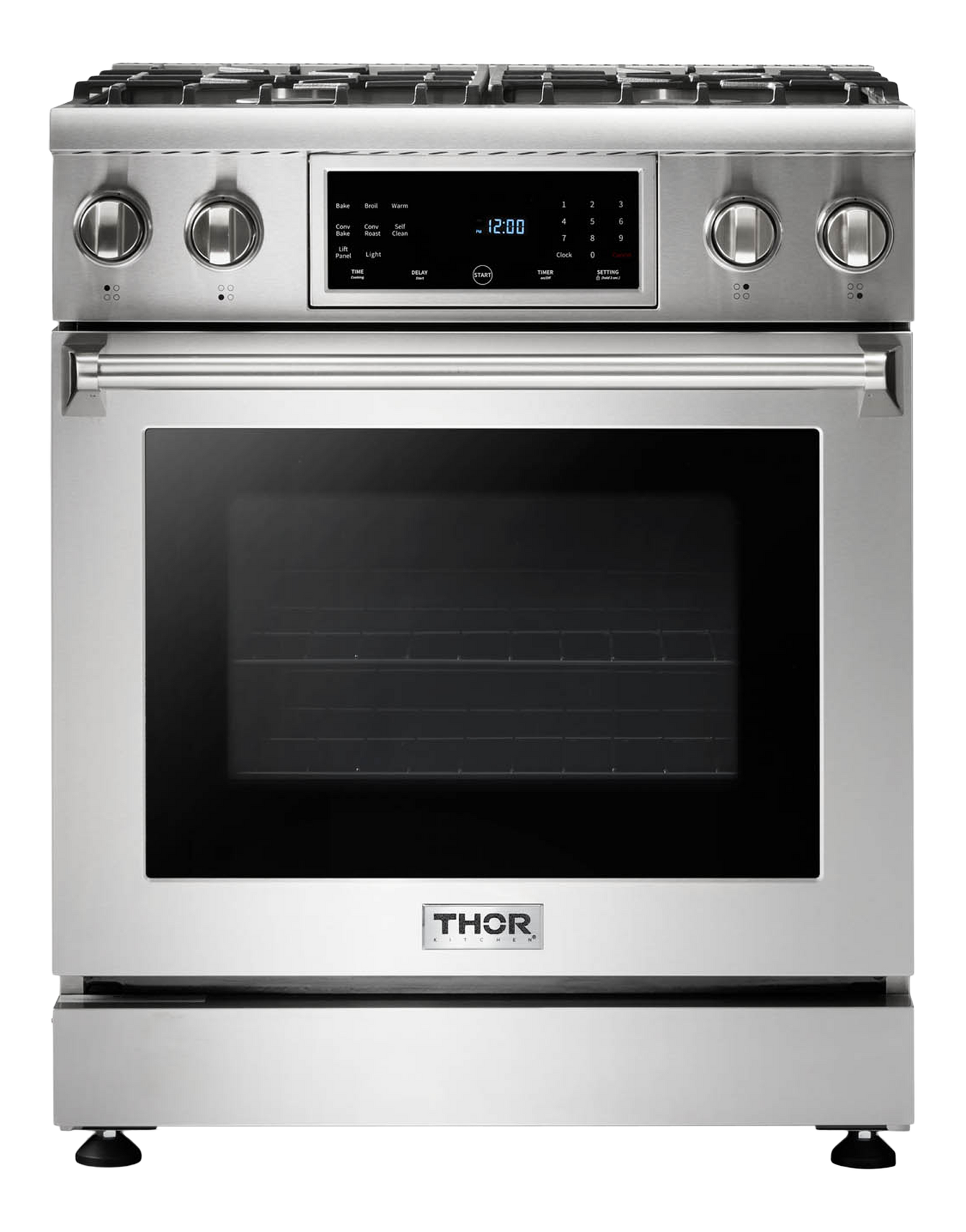 THOR Kitchen 30 Inch Tilt Panel Gas Range Professional Model (TRG3001)