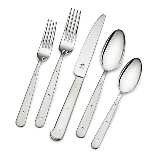 ZWilling Porterhouse 45-pc, 18/10 Stainless Steel, Flatware Set, Silver