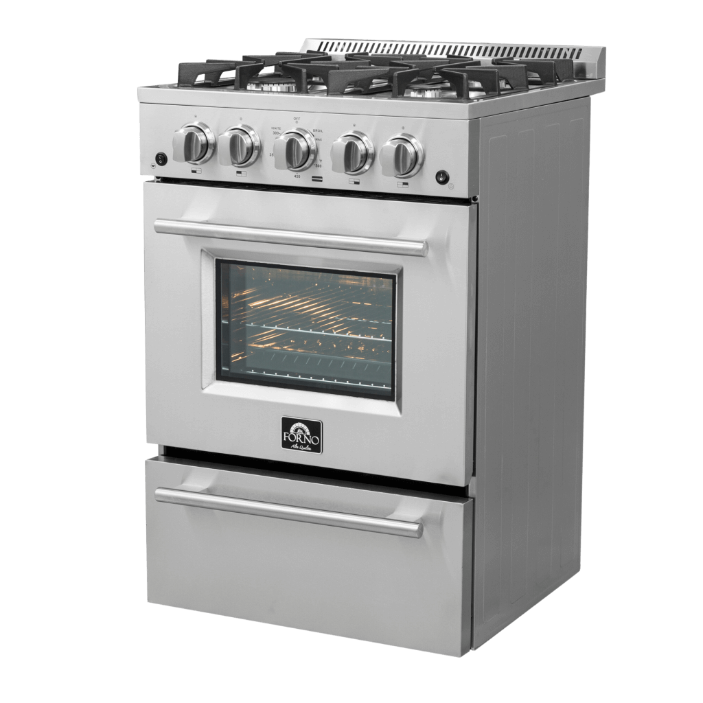 Forno Breno 24″ Freestanding Gas Range (FFSGS6272-24)