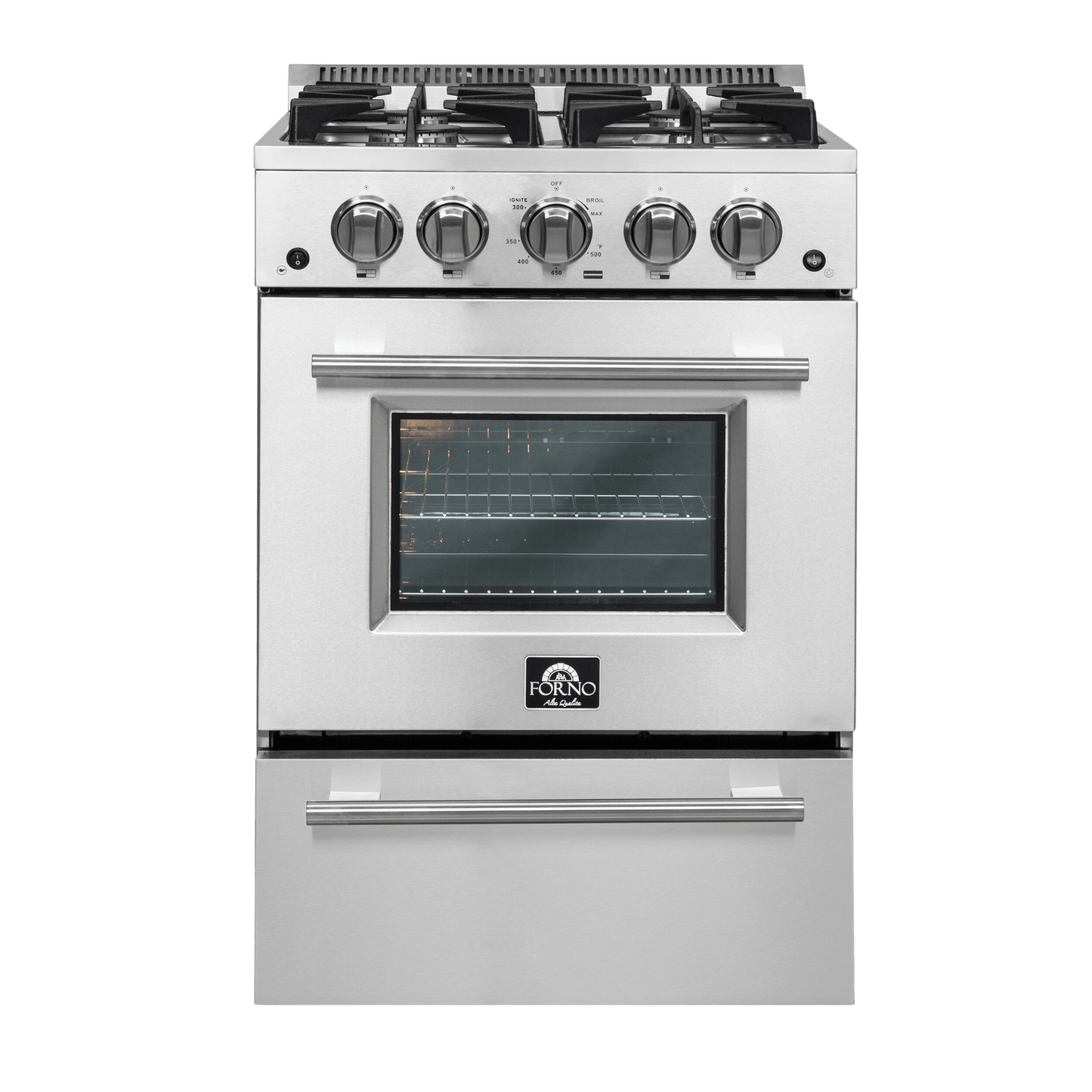 Forno Breno 24″ Freestanding Gas Range (FFSGS6272-24)