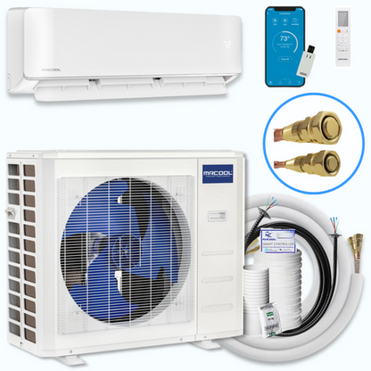 MRCOOL DIY® 5th Gen E Star 36,000 BTU Single Zone Mini Split Complete System 230V with 25 ft. DIY Quick Connect Line Set and DIYPRO Cable, DIY-36-HP-WM-230D25-O